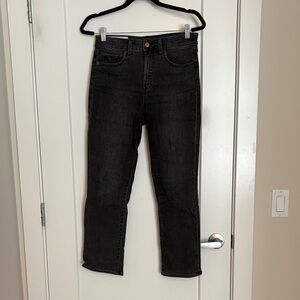 GAP Washed Black High-Rise Jeans